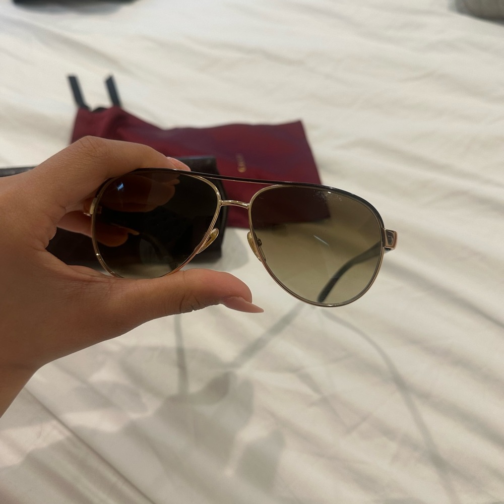 Gold Gucci Sunglasses